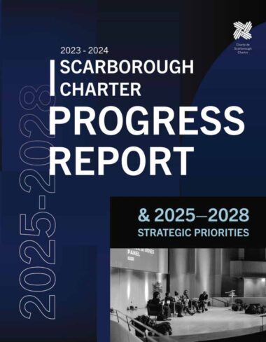 Cover of 2023 - 2024 Scarborough Charter Progress Report and 2025 - 2028 Strategic Priorities